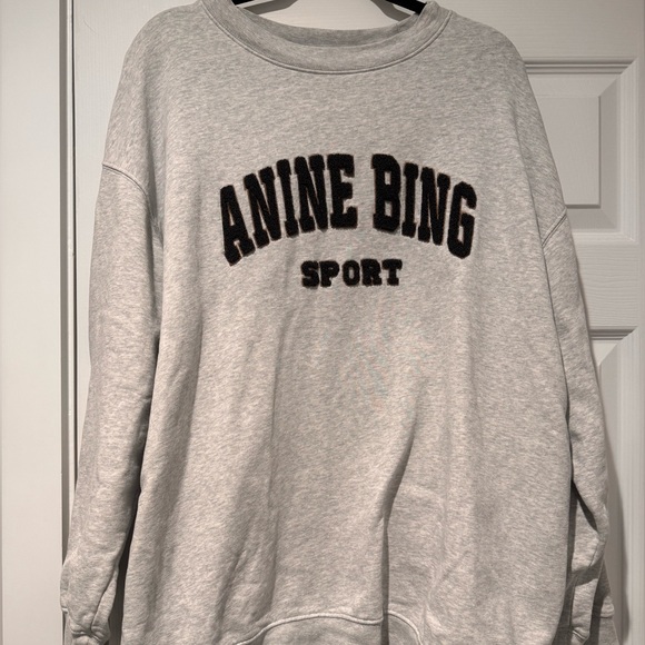 Auth. ✅ ANINE Bing “Tyler” Crewneck in “Gray” Size Medium🩶 - Picture 2 of 14